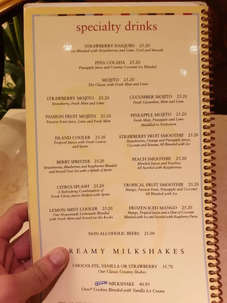 Cheesecake Factory Menu USA