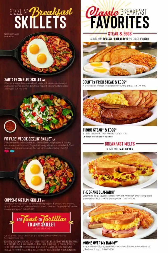 Denny’s Menu USA