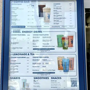 Dutch Bros Menu USA