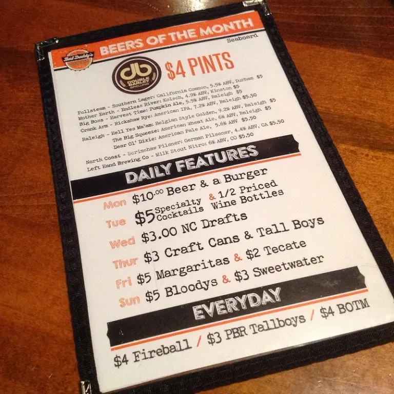 Bad Daddy’s Menu USA Prices