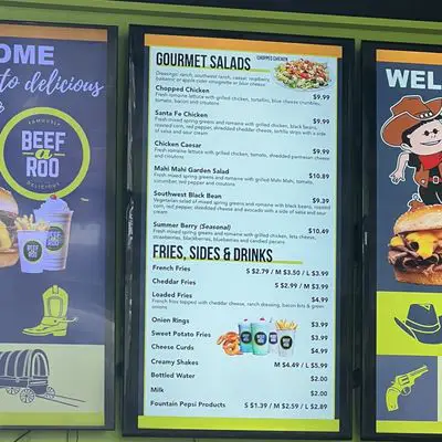 Beef-A-Roo Menu USA  