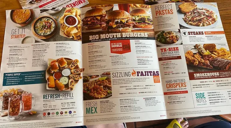 Chili’s Menu USA Prices