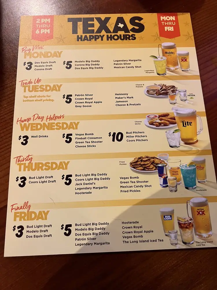 Hooters Menu USA Prices
