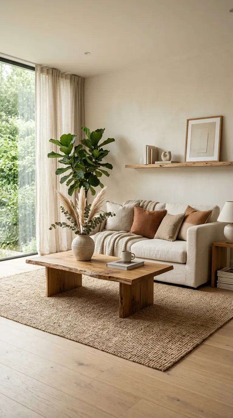 Striking monochromatic minimalist living room in grey and white